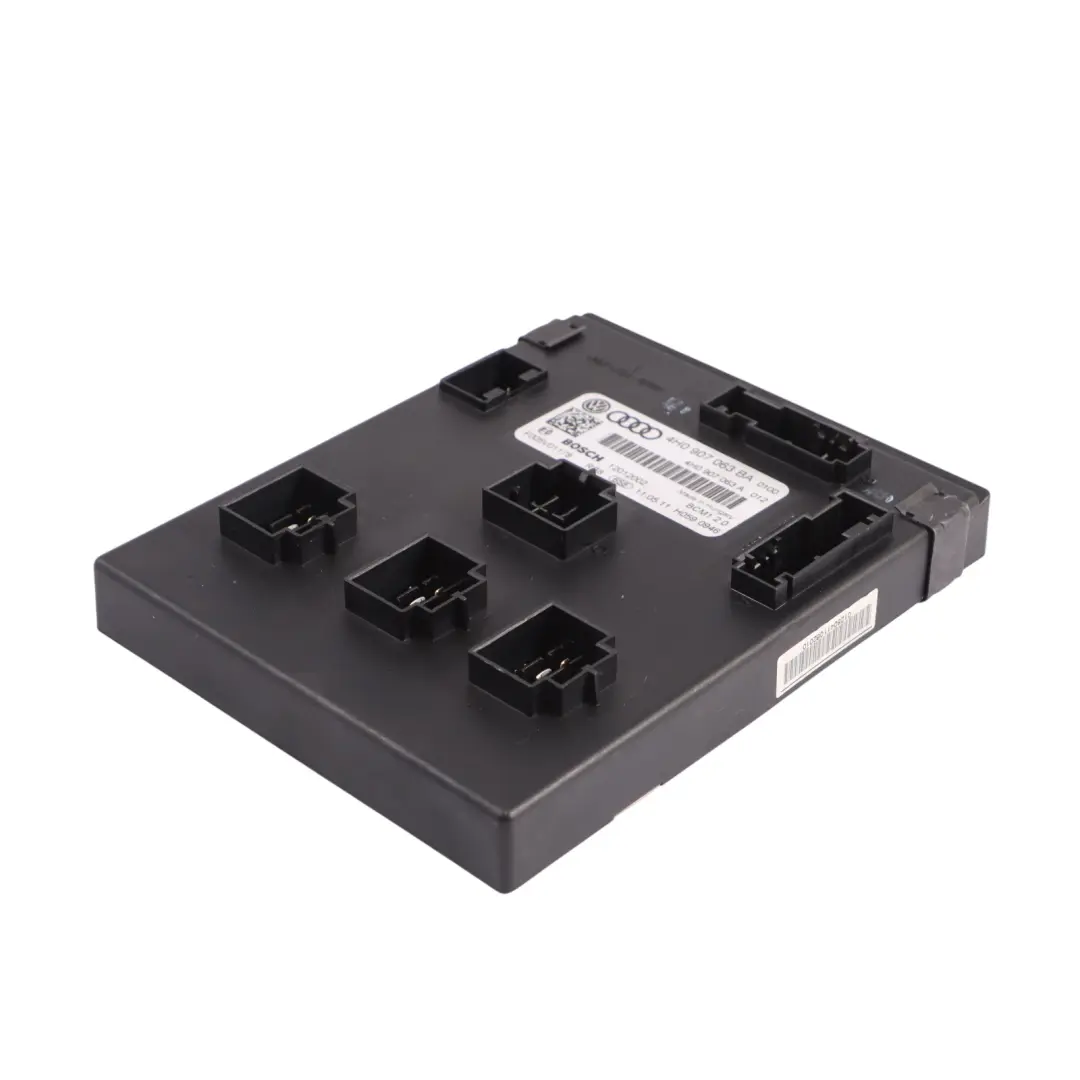 Onboard Supply BCM Body Control Module Unit ECU to Audi A6 C7 with Part number 4H0907063BA Audi A6 C7 Onboard Supply BCM Body Control Module Unit ECU - SKU 4H0907063BA - Part number 4H0907063BA