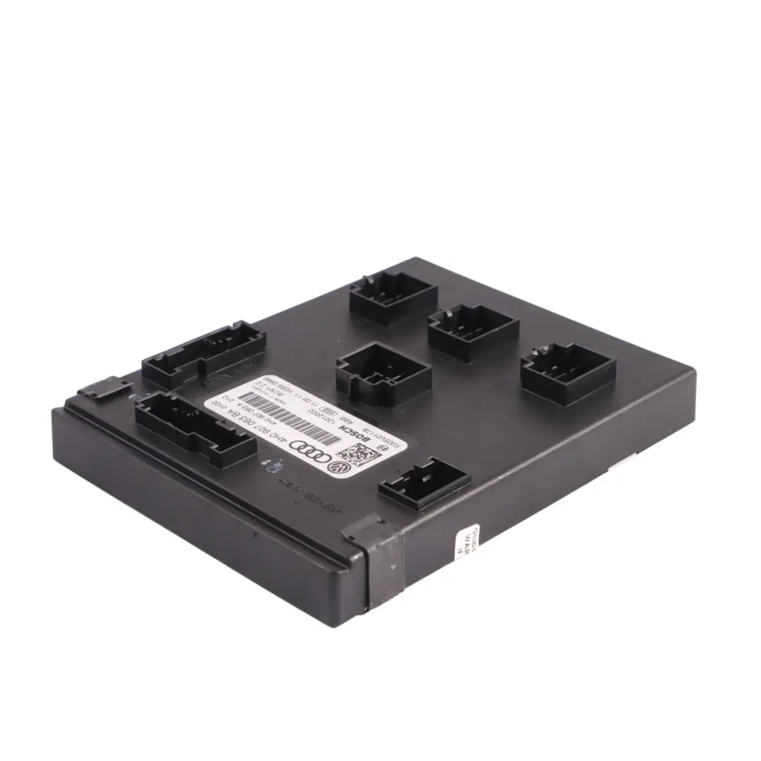 Onboard Supply BCM Body Control Module Unit ECU to Audi A6 C7 with Part number 4H0907063BA Audi A6 C7 Onboard Supply BCM Body Control Module Unit ECU - SKU 4H0907063BA - Part number 4H0907063BA