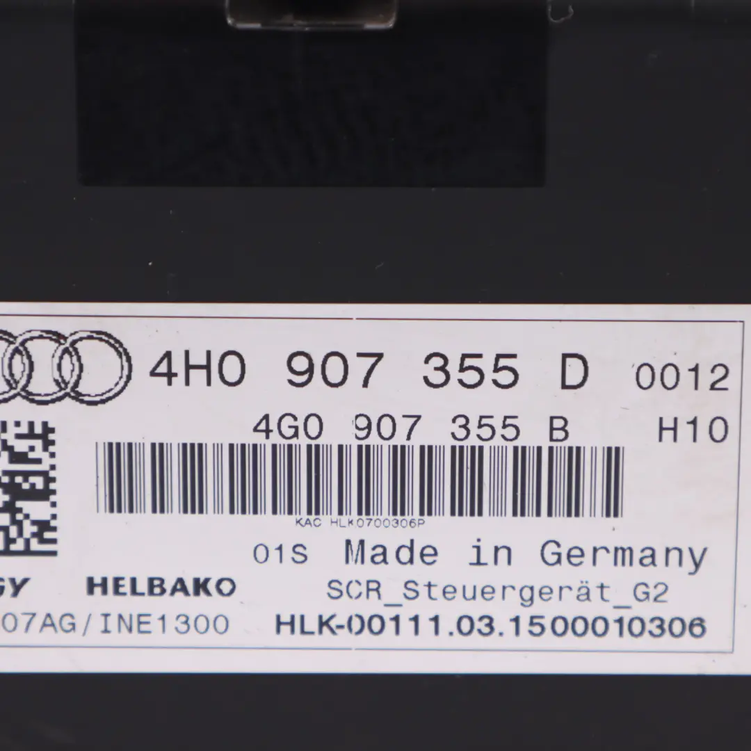 Audi A7 4G A8L 4H Ad Blue Control Module Unit ECU - SKU 4H0907355D - Part number 4H0907355D