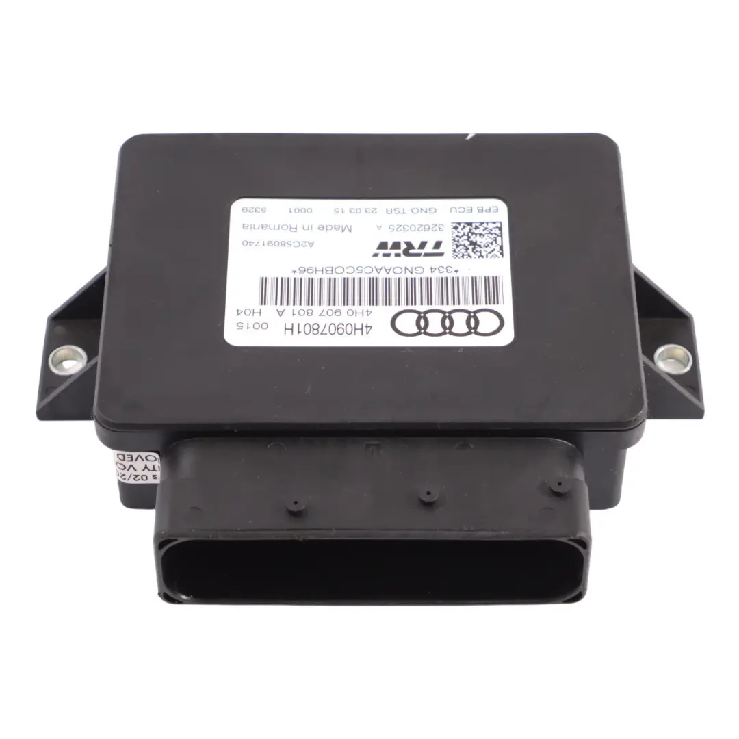 Módulo Estacionamiento Audi A6 C7 A7 4G A8 4H Control Freno Mano para con número de pieza 4H0907801H Módulo Estacionamiento Audi A6 C7 A7 4G A8 4H Control Freno Mano - SKU 4H0907801H - Número de pieza 4H0907801H