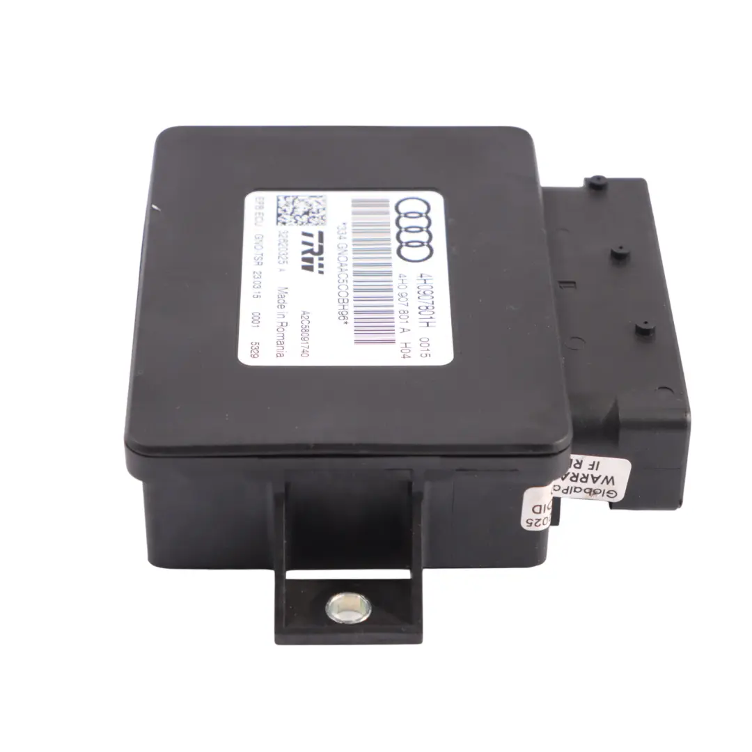 Módulo Estacionamiento Audi A6 C7 A7 4G A8 4H Control Freno Mano para con número de pieza 4H0907801H Módulo Estacionamiento Audi A6 C7 A7 4G A8 4H Control Freno Mano - SKU 4H0907801H - Número de pieza 4H0907801H