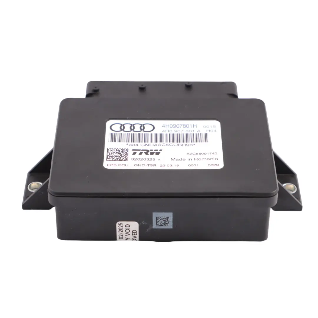 Módulo Estacionamiento Audi A6 C7 A7 4G A8 4H Control Freno Mano para con número de pieza 4H0907801H Módulo Estacionamiento Audi A6 C7 A7 4G A8 4H Control Freno Mano - SKU 4H0907801H - Número de pieza 4H0907801H