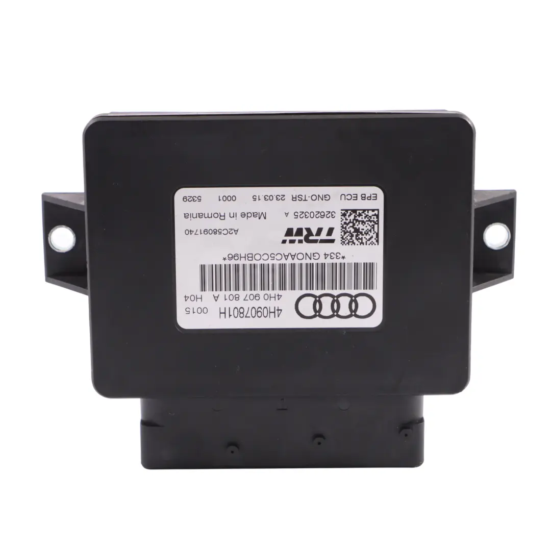  Module Frein Audi A6 C7 A7 4G A8 4H Unité Commande Frein Main - SKU 4H0907801H - Numéro de pièce 4H0907801H