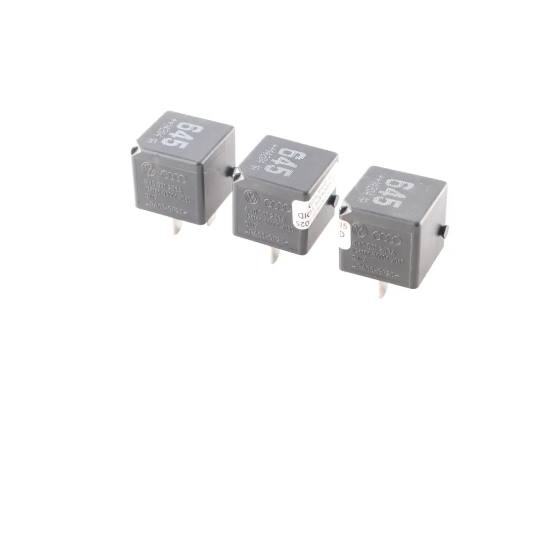Seat Skoda Audi VW Polo 6R Multi Use Control Relay 4 Pin 645 SET X3 - SKU 4H0951253A-2 - Part number 4H0951253A