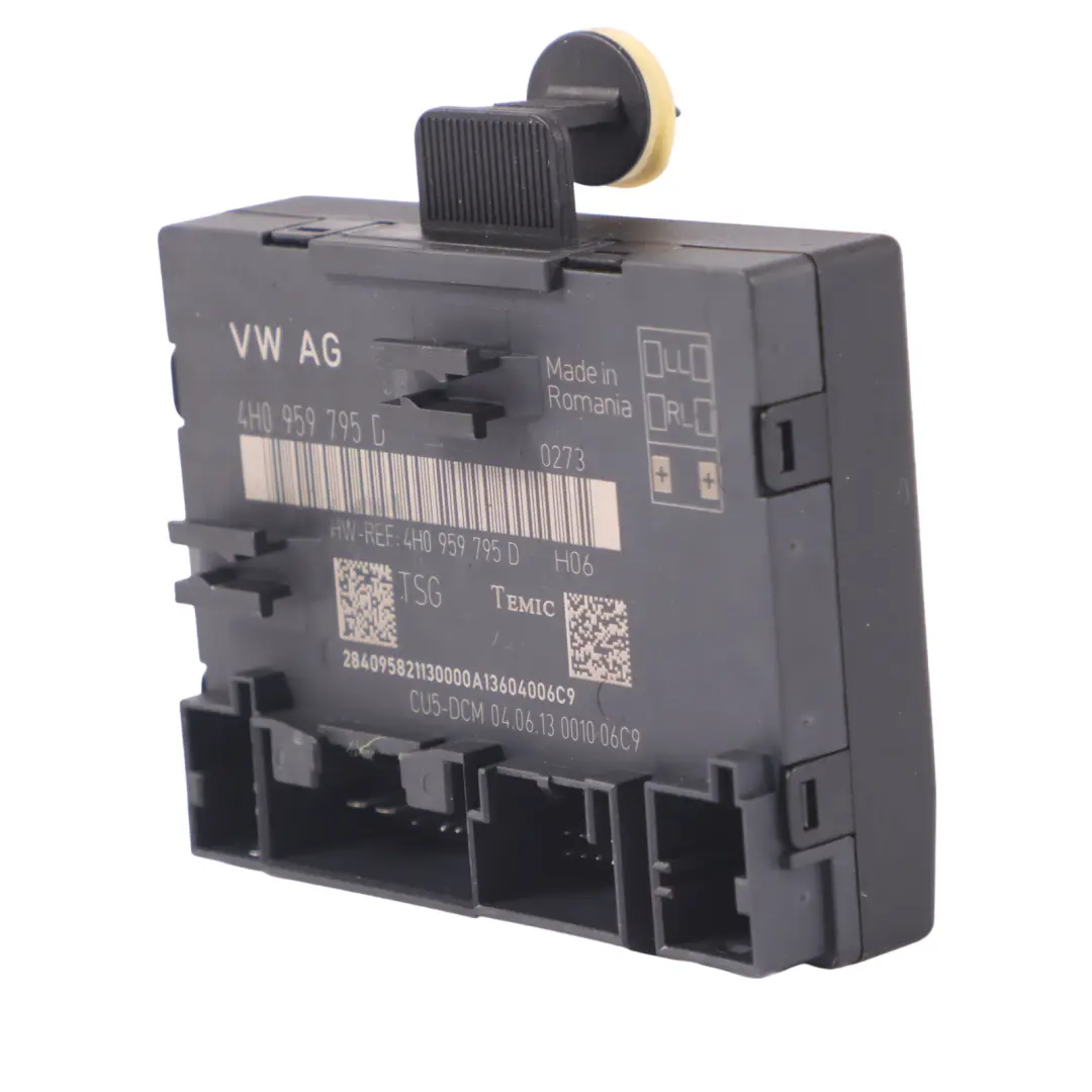 A8L 4H Modulo porta posteriore Unità controllo sinistra destra per Audi con numero di parte 4H0959795D Audi A8L 4H Modulo porta posteriore Unità controllo sinistra destra - SKU 4H0959795D - Numero di parte 4H0959795D