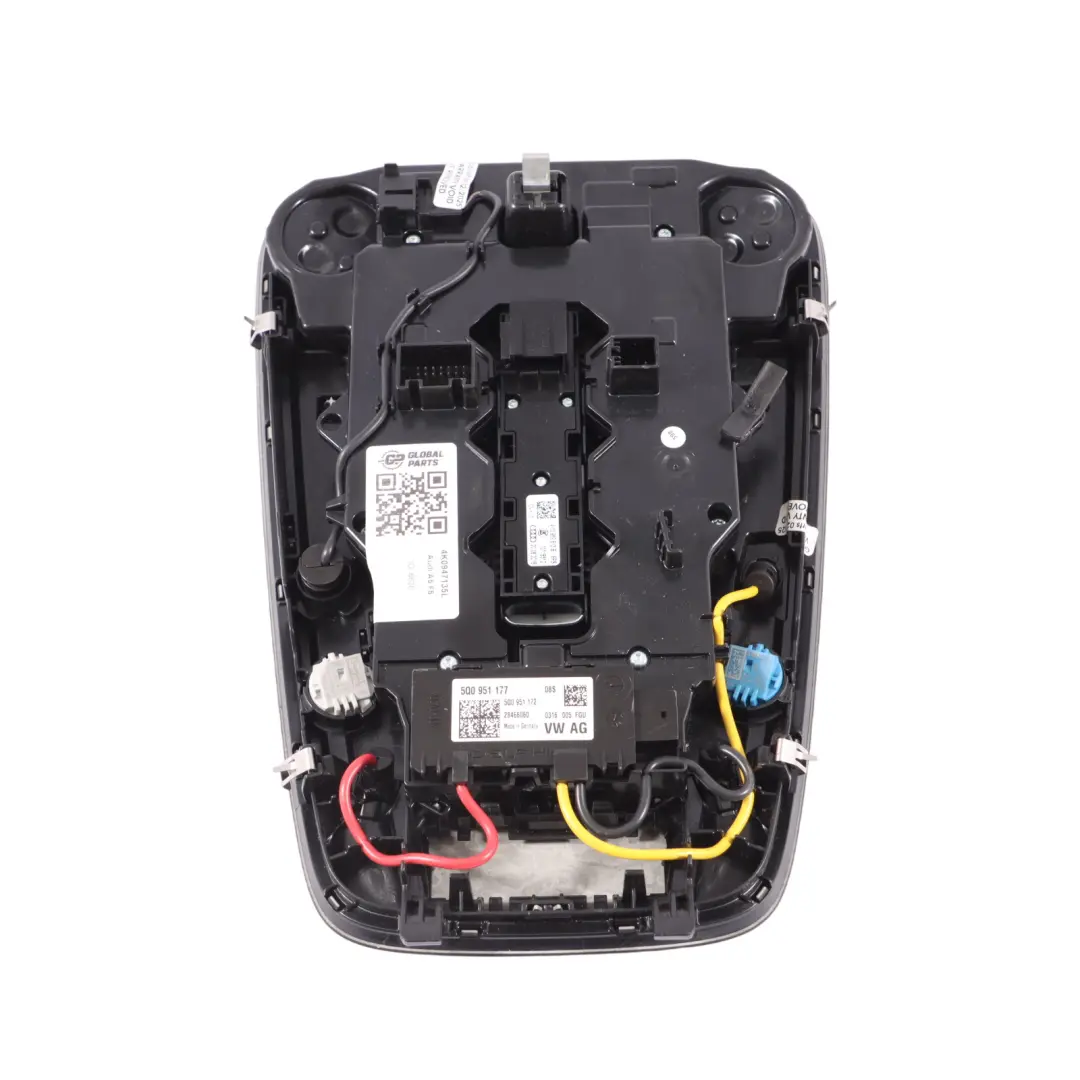 Front Roof Light Interior Reading Lamp Switch Panel Black to Audi A5 F5 with Part number 4K0947135L Audi A5 F5 Front Roof Light Interior Reading Lamp Switch Panel Black - SKU 4K0947135L - Part number 4K0947135L
