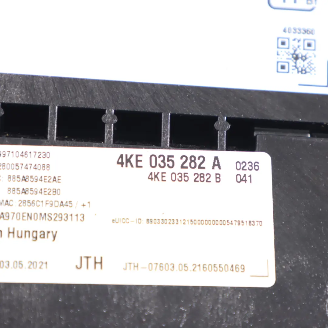 Audi A4 B9 Llamada De Emergencia SOS Cubre Techo Antipánico - SKU 4KE035282A - Número de pieza 4KE035282A