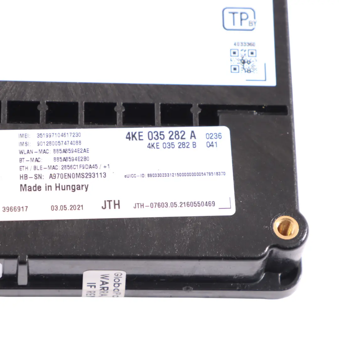 Audi A4 B9 Llamada De Emergencia SOS Cubre Techo Antipánico - SKU 4KE035282A - Número de pieza 4KE035282A