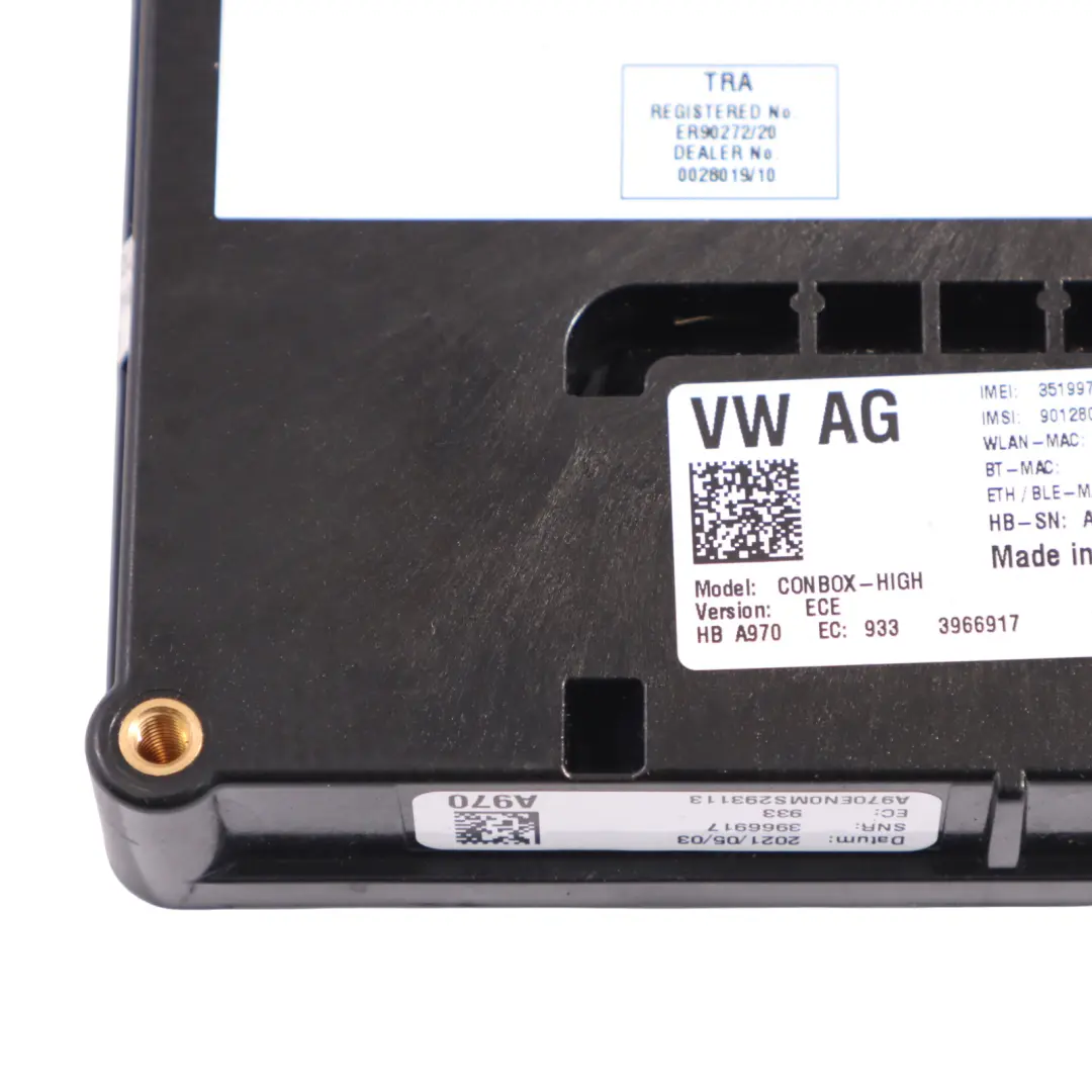 Audi A4 B9 Llamada De Emergencia SOS Cubre Techo Antipánico - SKU 4KE035282A - Número de pieza 4KE035282A