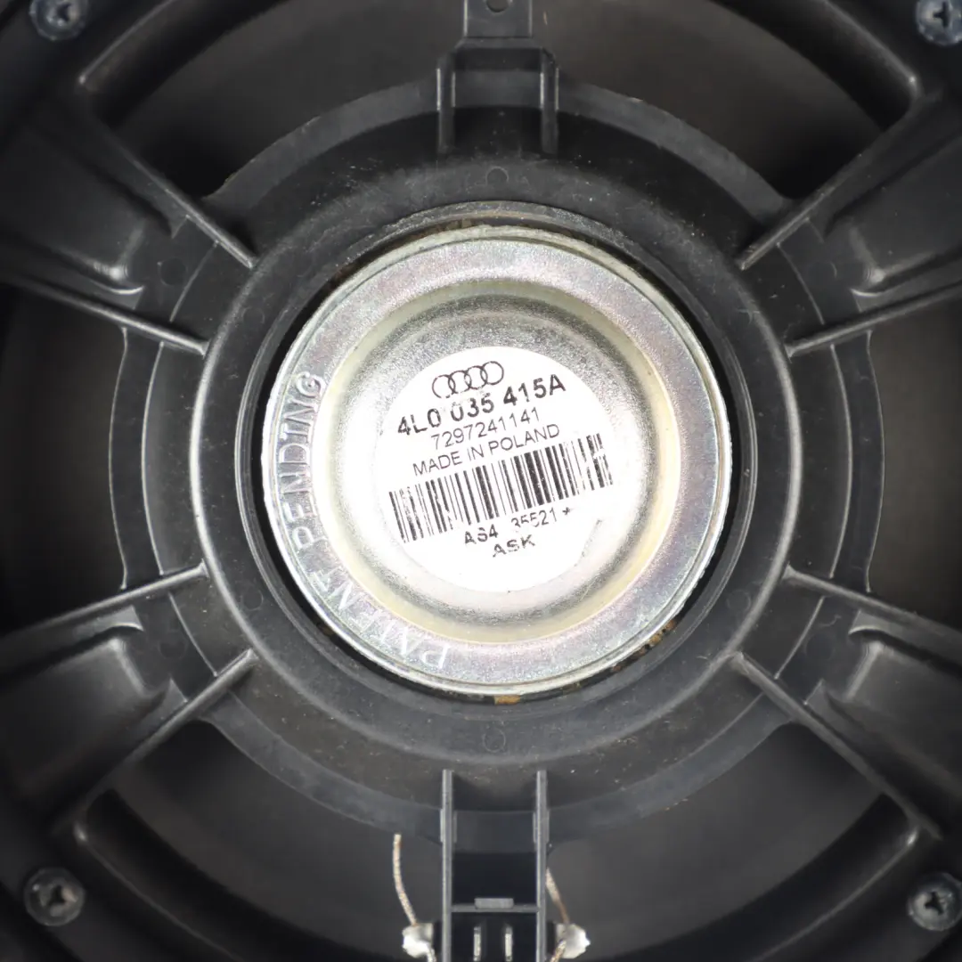 Front Door Mid Low Tone Range Speaker Right Left N/O/S to Audi Q7 4L with Part number 4L0035415A Audi Q7 4L Front Door Mid Low Tone Range Speaker Right Left N/O/S - SKU 4L0035415A - Part number 4L0035415A