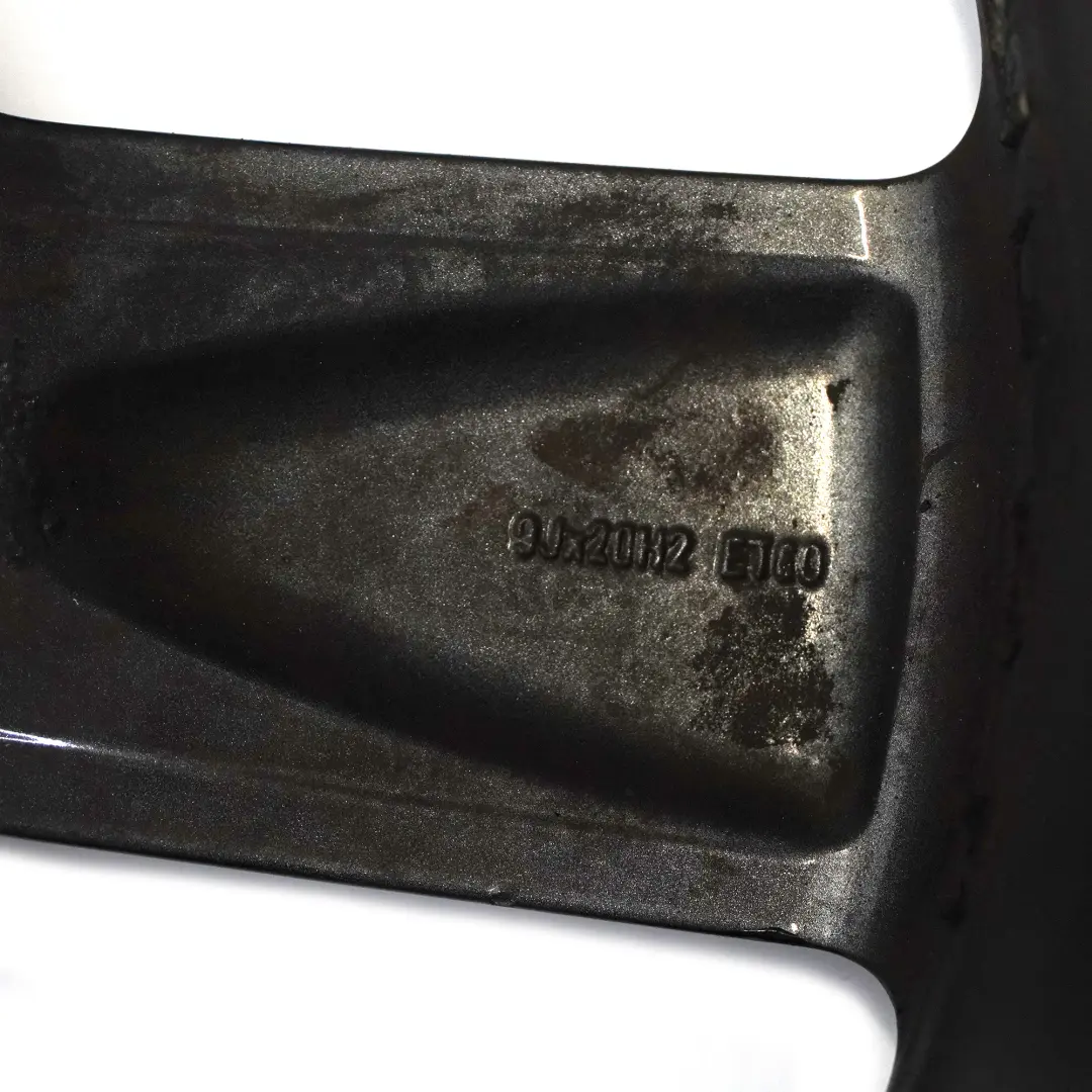 Alloy Rim 20" 9J ET:60 Star Spoke to Audi Q7 4L Black Wheel with Part number 4L0601025H Audi Q7 4L Black Wheel Alloy Rim 20" 9J ET:60 Star Spoke - SKU 4L0601025H-4 - Part number 4L0601025H