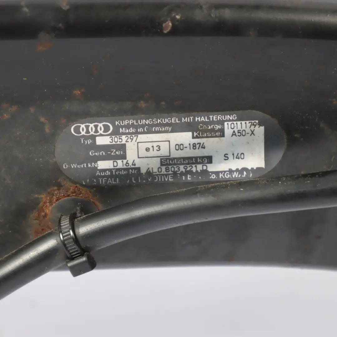 Audi Q7 4L Towing Hitch Removable Towbar Tow Bar Mounting SET - SKU 4L0803921AH - Part number 4L0803921AH