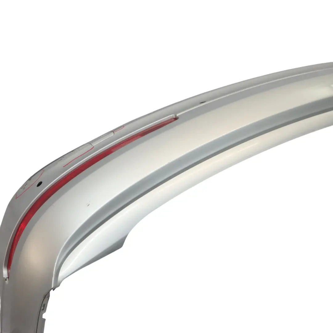 Bumper Trim Panel Covering Ice Silver Metallic - X7W to Audi Q7 4L Rear with Part number 4L0807303D Audi Q7 4L Rear Bumper Trim Panel Covering Ice Silver Metallic - X7W - SKU 4L0807303D-ICS - Part number 4L0807303D