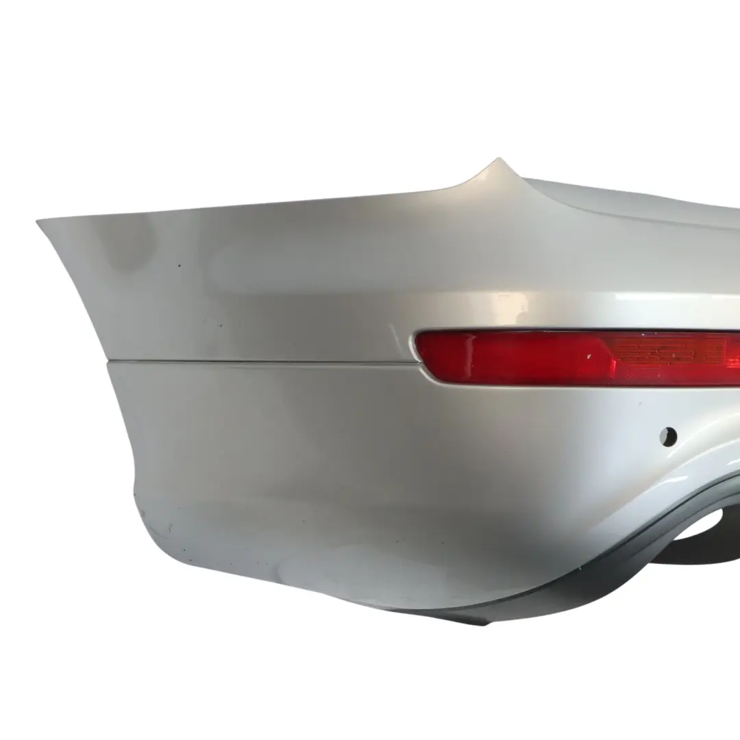 Bumper Trim Panel Covering Ice Silver Metallic - X7W to Audi Q7 4L Rear with Part number 4L0807303D Audi Q7 4L Rear Bumper Trim Panel Covering Ice Silver Metallic - X7W - SKU 4L0807303D-ICS - Part number 4L0807303D