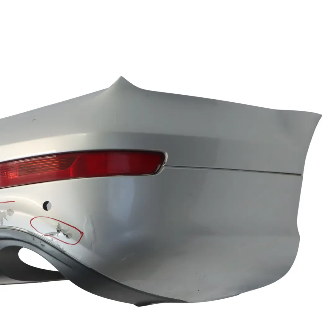 Audi Q7 4L Rear Bumper Trim Panel Covering Ice Silver Metallic - X7W - SKU 4L0807303D-ICS - Part number 4L0807303D