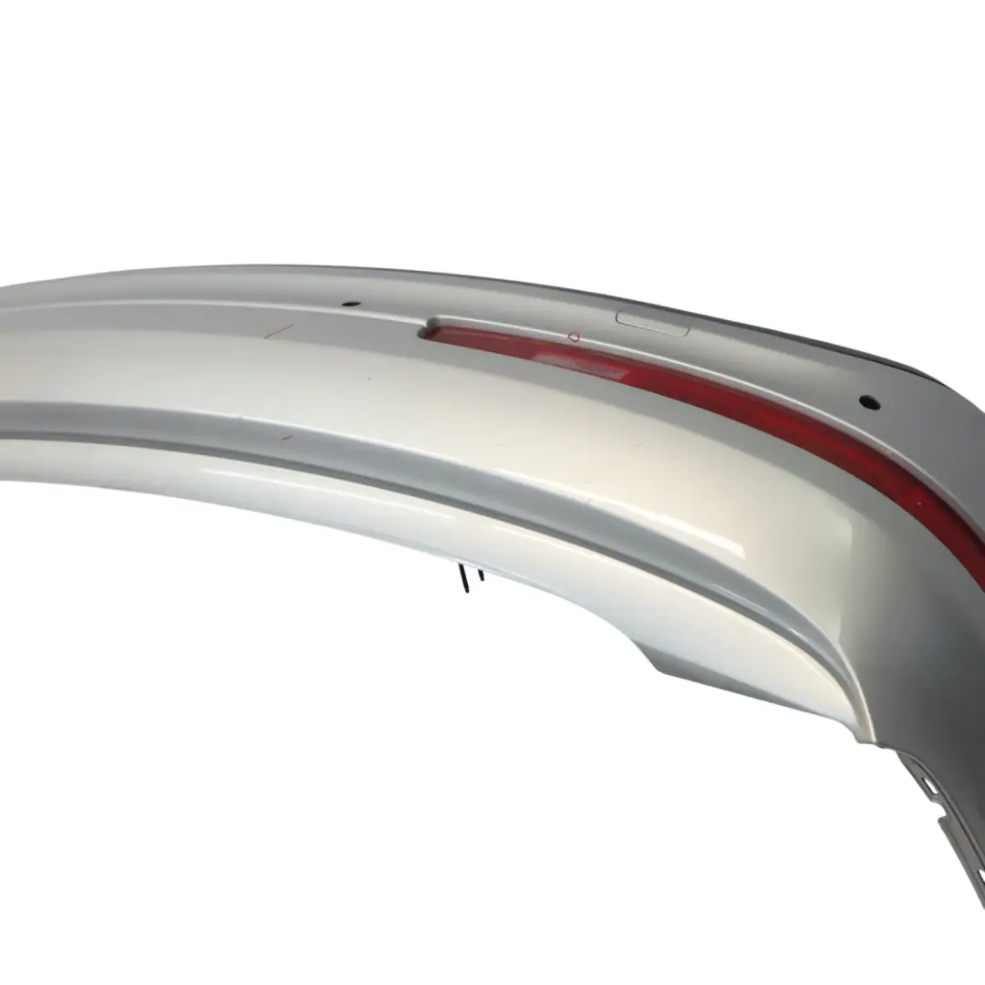 Bumper Trim Panel Covering Ice Silver Metallic - X7W to Audi Q7 4L Rear with Part number 4L0807303D Audi Q7 4L Rear Bumper Trim Panel Covering Ice Silver Metallic - X7W - SKU 4L0807303D-ICS - Part number 4L0807303D