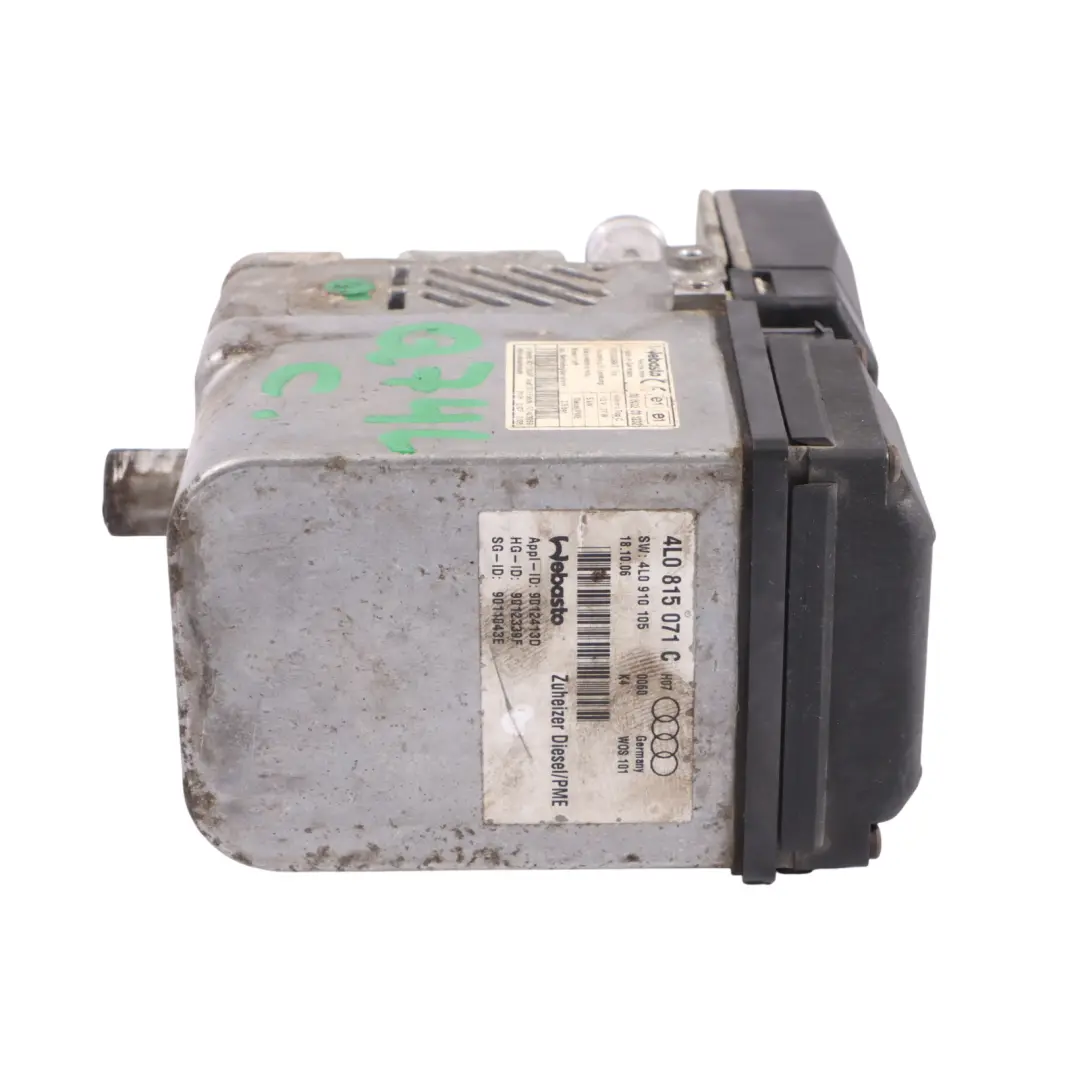 Mk1 Webasto Pompa Riscaldatore Supplementare Ausiliario per Audi Q7 4L con numero di parte 4L0815071C Audi Q7 4L Mk1 Webasto Pompa Riscaldatore Supplementare Ausiliario - SKU 4L0815071C - Numero di parte 4L0815071C