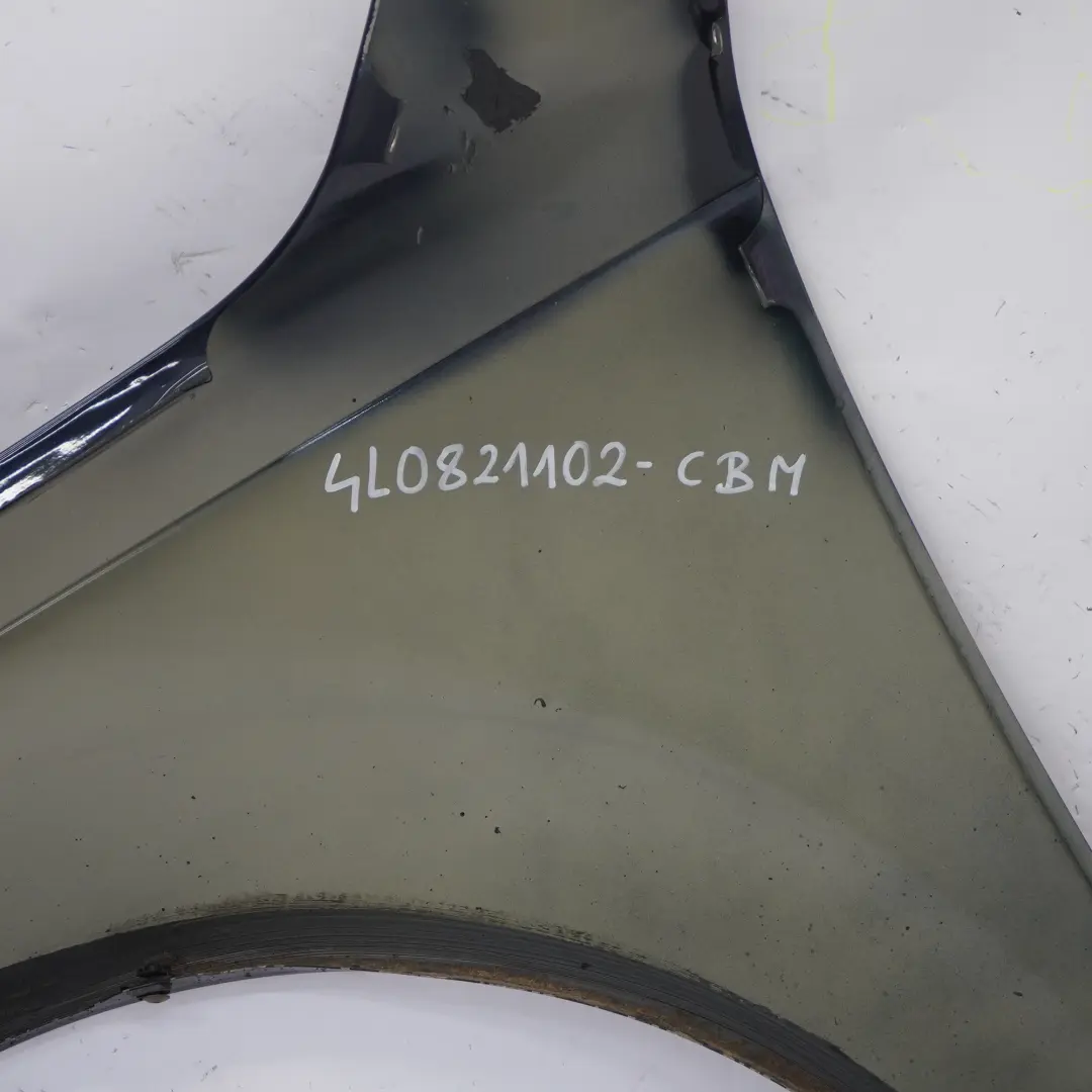 Side Panel Front Right O/S Wing Fender Cobalt Blue Metallic - Z5Q to Audi Q7 4L with Part number 4L0821102 Audi Q7 4L Side Panel Front Right O/S Wing Fender Cobalt Blue Metallic - Z5Q - SKU 4L0821102-CBM - Part number 4L0821102
