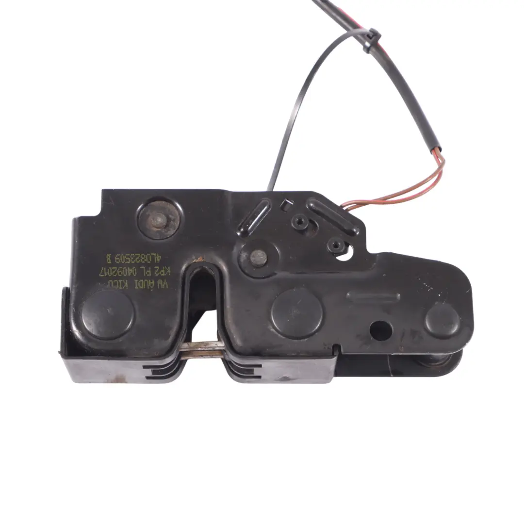 Mecanismo de bloqueo del pestillo del capó del motor del Audi Q7 4L para con número de pieza 4L0823509 Mecanismo de bloqueo del pestillo del capó del motor del Audi Q7 4L - SKU 4L0823509 - Número de pieza 4L0823509