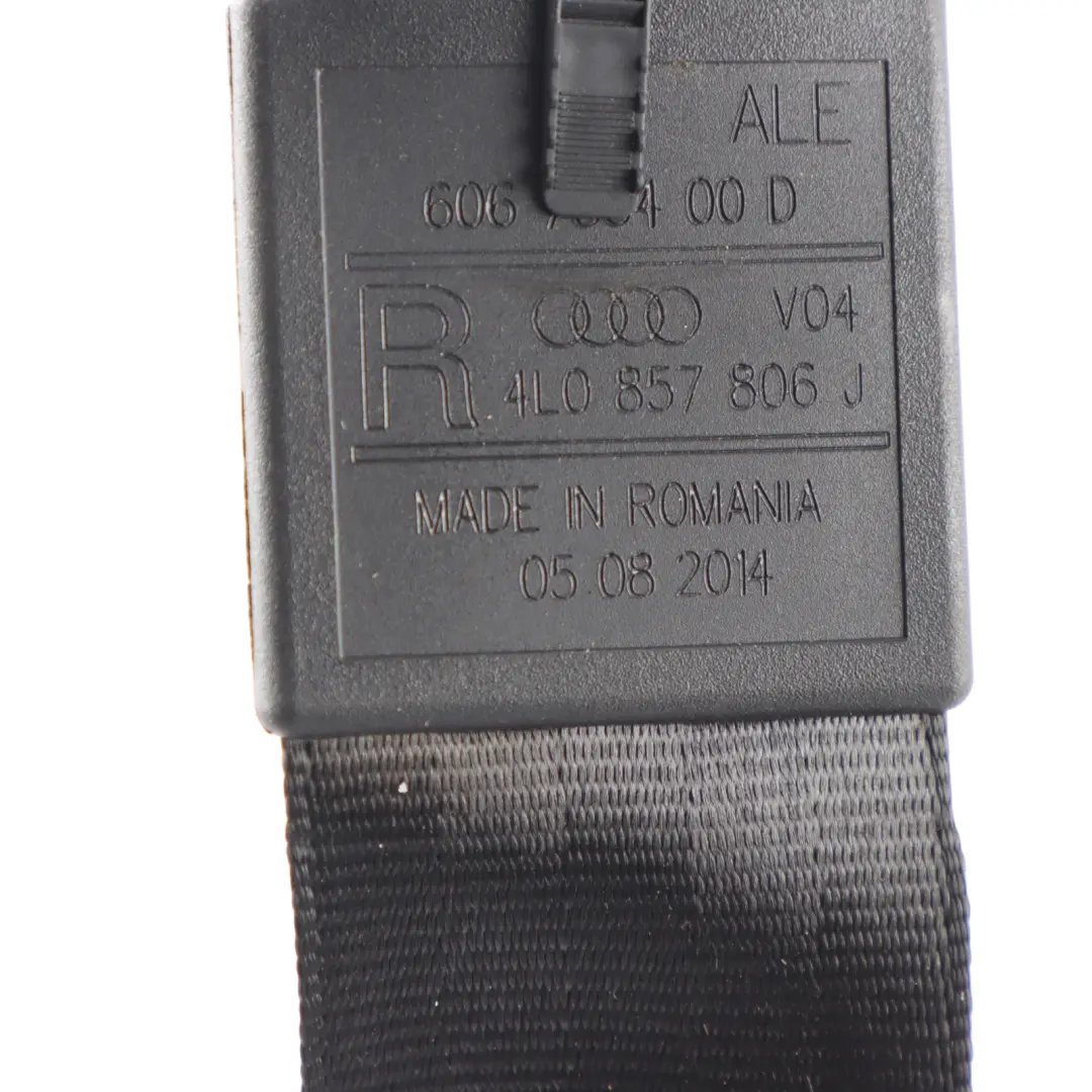 Upper Seat Belt Seatbelt Right O/S to Audi Q7 4L Rear with Part number 4L0857806J Audi Q7 4L Rear Upper Seat Belt Seatbelt Right O/S - SKU 4L0857806J - Part number 4L0857806J