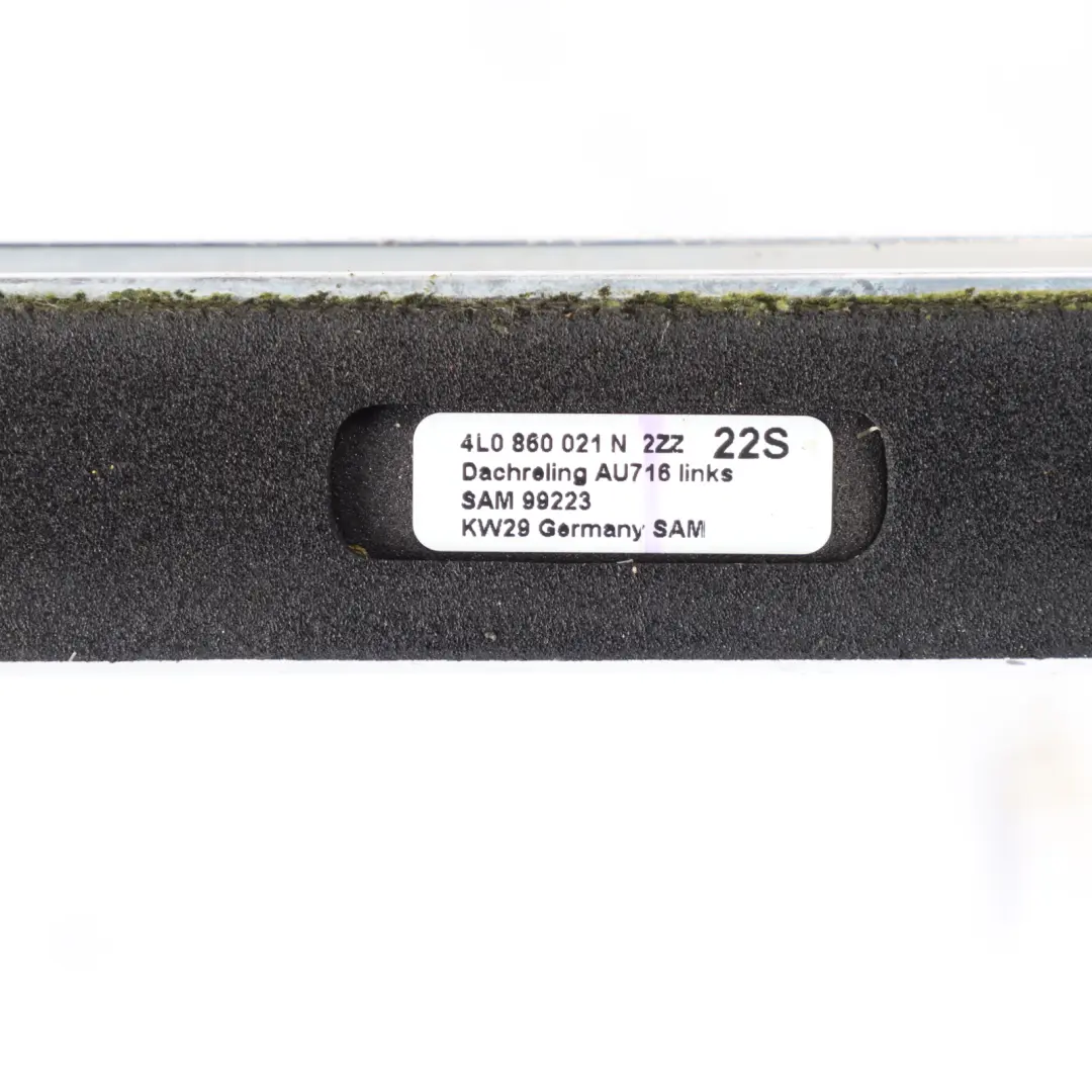 Audi Q7 4L Roof Railing Left Right N/O/S Trim Covering Strip Set Chrome - SKU 4L0860021N-1 - Part number 4L0860021N