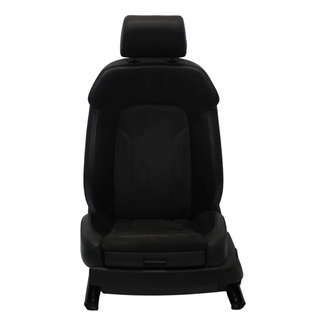 Audi Q7 4L Siège Avant Gauche S-Line Cuir Chauffant Sport Alcantara Noir - SKU 4L0881805G-1 - Numéro de pièce 4L0881805G