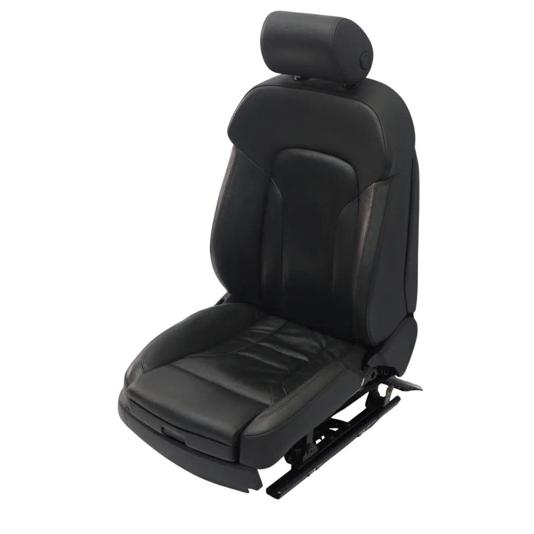 Audi Q7 4L Fotel Sport Prawy Przód S-Line Grzany Skórzany Soul Czarny - SKU 4L0881806F-1 - Numer Części 4L0881806F