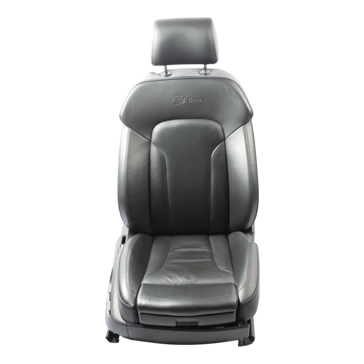 Audi Q7 4L Sport Seat Front Right O/S S-Line Electric Heated Leather Soul Black