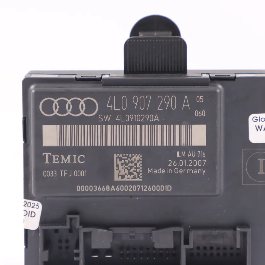 Audi Q7 4L Door Control Unit Module ECU Front Right O/S - SKU 4L0907290A - Part number 4L0907290A