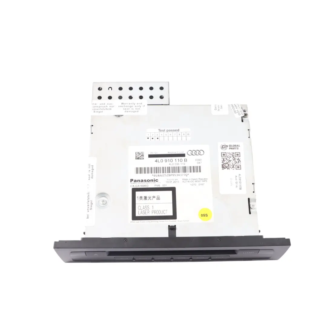 Audi Q7 4L Zmieniarka Czytnik Płyt CD - SKU 4L0910110B - Numer Części 4L0910110B