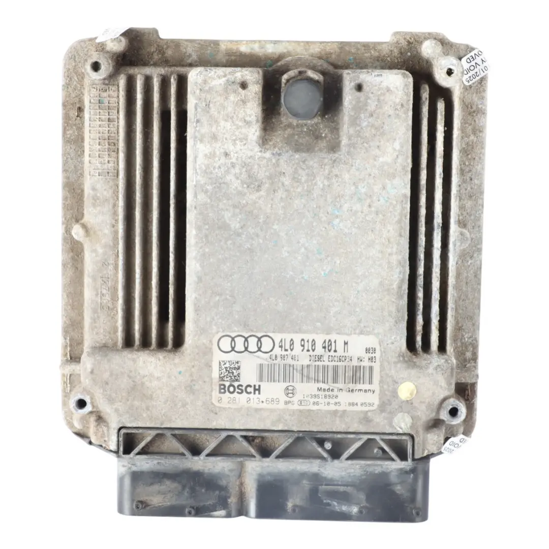 233HP Motor Steuergerät ECU 4L0910401T Automatik für Audi Q7 4L 3.0 TDI BUG mit Teilenummer 4L0910401M Audi Q7 4L 3.0 TDI BUG 233HP Motor Steuergerät ECU 4L0910401T Automatik - SKU 4L0910401M - Teilenummer 4L0910401M