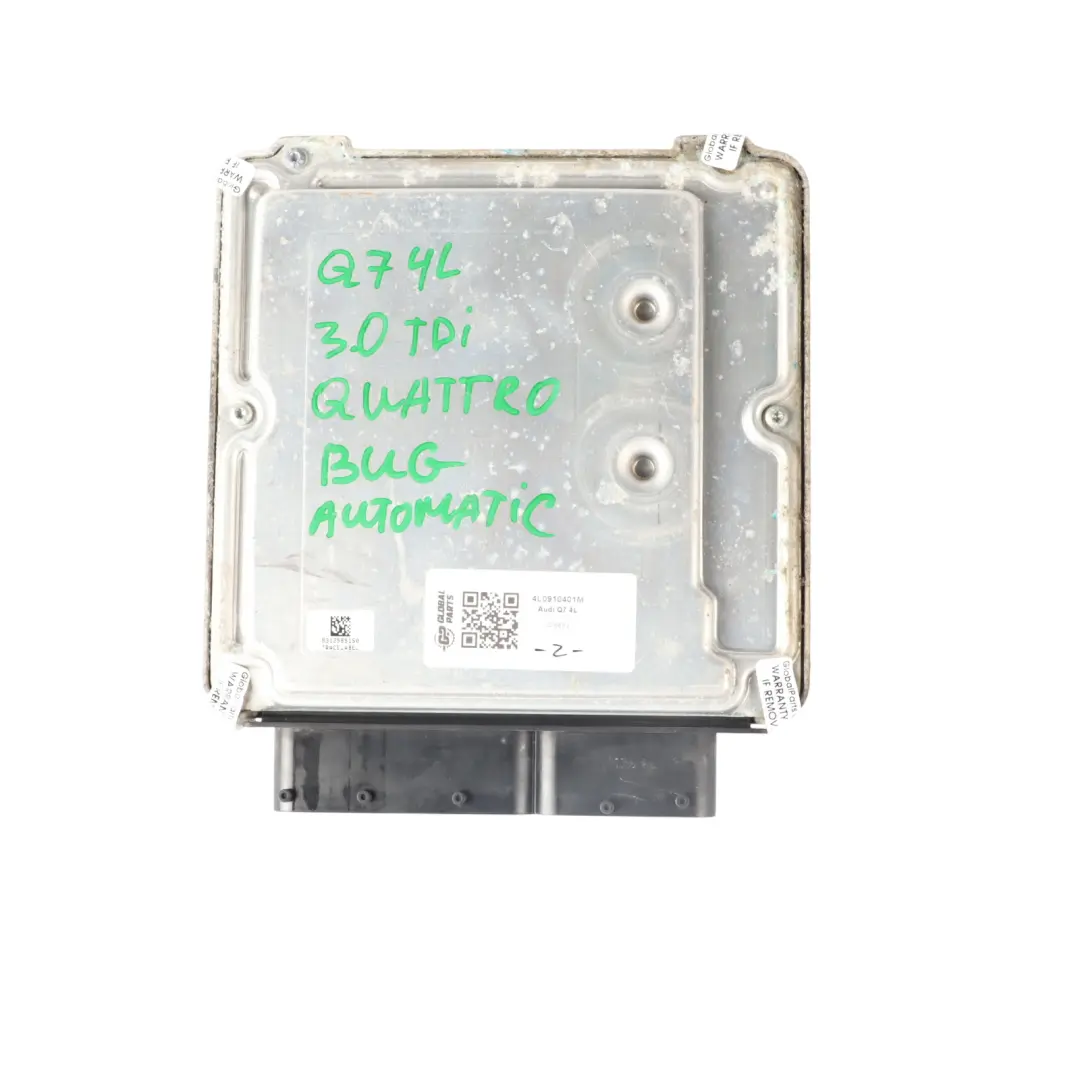 233HP Motor Steuergerät ECU 4L0910401T Automatik für Audi Q7 4L 3.0 TDI BUG mit Teilenummer 4L0910401M Audi Q7 4L 3.0 TDI BUG 233HP Motor Steuergerät ECU 4L0910401T Automatik - SKU 4L0910401M - Teilenummer 4L0910401M