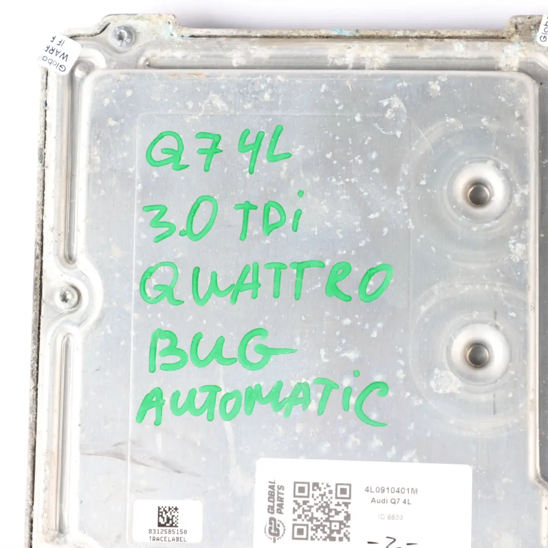 233HP Motor Steuergerät ECU 4L0910401T Automatik für Audi Q7 4L 3.0 TDI BUG mit Teilenummer 4L0910401M Audi Q7 4L 3.0 TDI BUG 233HP Motor Steuergerät ECU 4L0910401T Automatik - SKU 4L0910401M - Teilenummer 4L0910401M