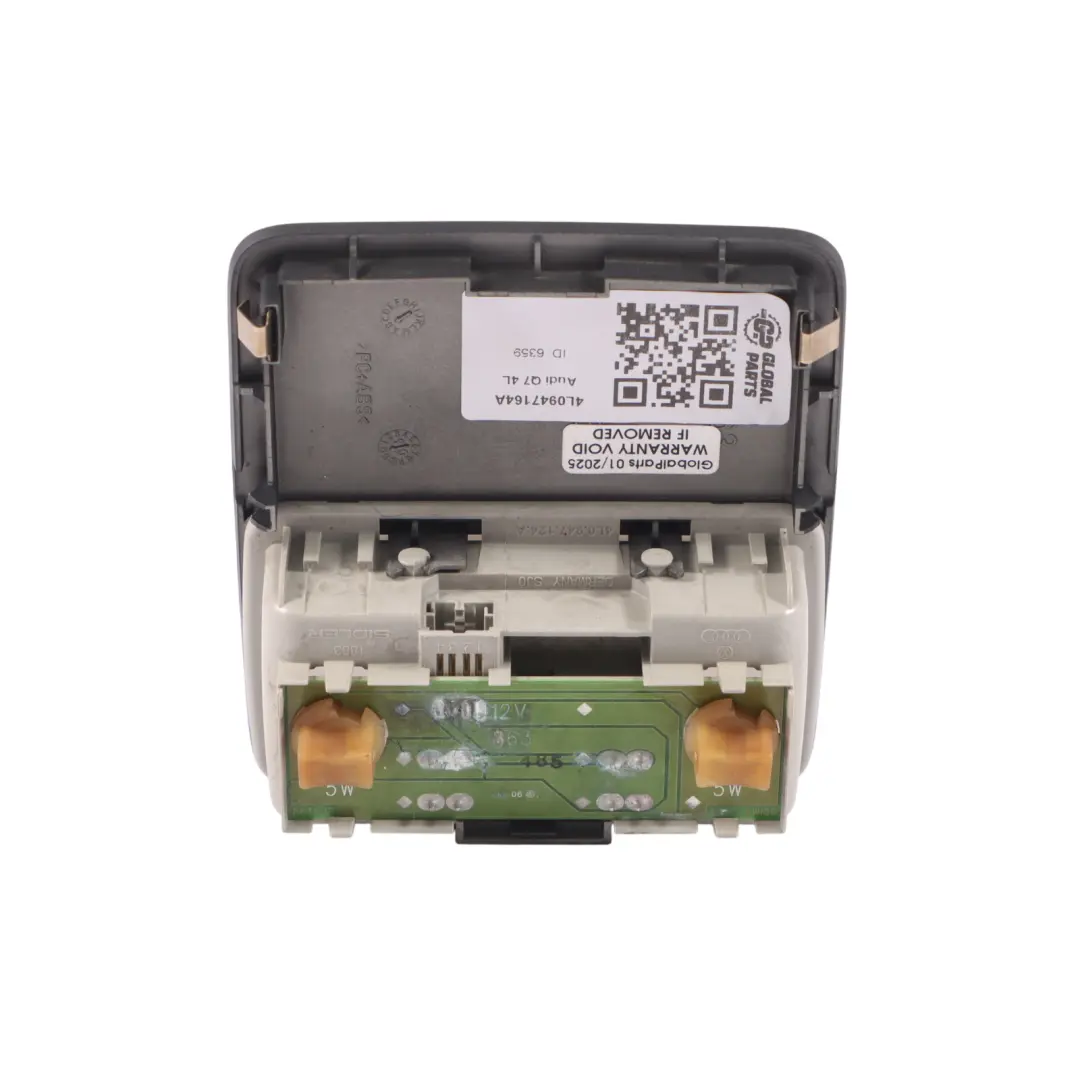 Audi Q7 4L Panel iluminación interior para techo compartimento gafas - SKU 4L0947164A - Número de pieza 4L0947164A