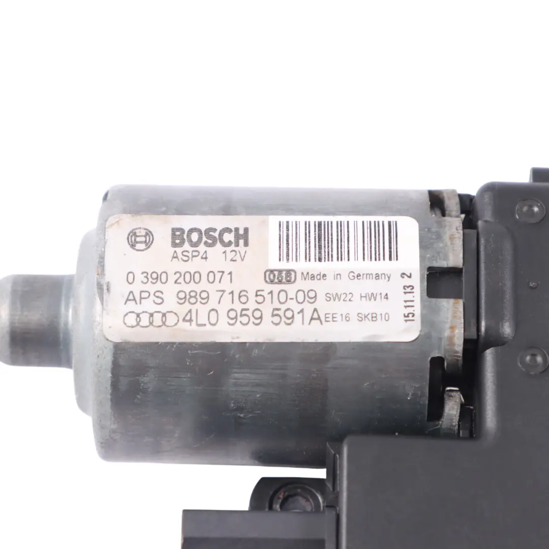 Audi Q7 8U Mécanisme entraînement moteur ouvrant verre avant arrière - SKU 4L0959591A - Numéro de pièce 4L0959591A