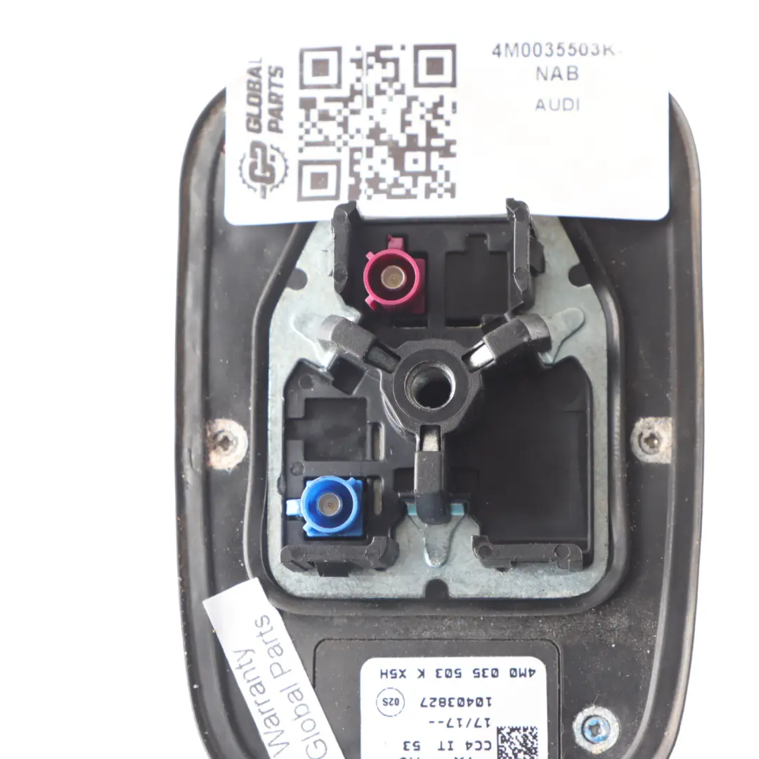 Aerial Roof Antenna Shark Navara Blue - X5H to Audi A4 B9 with Part number 4M0035503K Audi A4 B9 Aerial Roof Antenna Shark Navara Blue - X5H - SKU 4M0035503K-NAB - Part number 4M0035503K