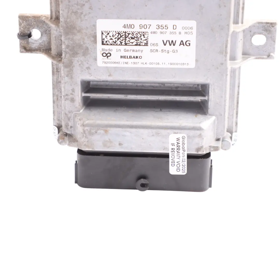 Audi A5 F5 2.0 TDI DEZE Adblue Control Module Unit ECU Assembly - SKU 4M0907355D - Part number 4M0907355D