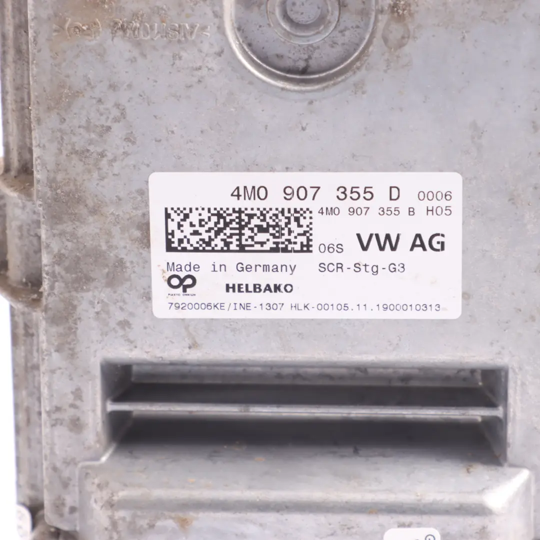 DEZE Adblue Control Module Unit ECU Assembly to Audi A5 F5 2.0 TDI with Part number 4M0907355D Audi A5 F5 2.0 TDI DEZE Adblue Control Module Unit ECU Assembly - SKU 4M0907355D - Part number 4M0907355D