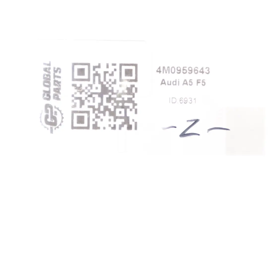 Capteur D'Impact De Collision Arrière Audi A5 F5 pour à propos du numéro de pièce 4M0959643 Capteur D'Impact De Collision Arrière Audi A5 F5 - SKU 4M0959643 - Numéro de pièce 4M0959643