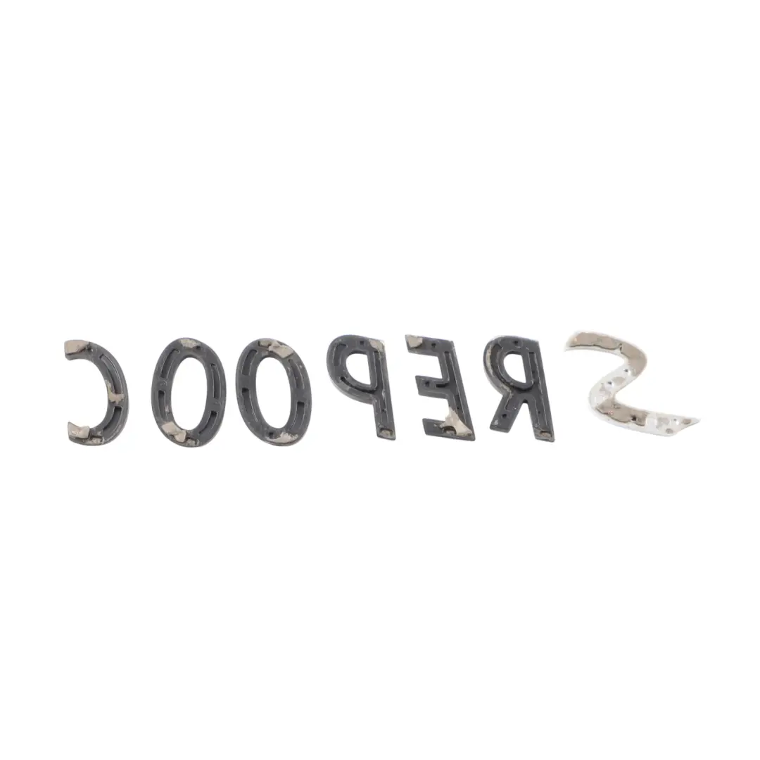 Mini Cooper S F55 F56 F57 F54 F60 LCI Schriftzug Emblem Logo COOPER S Black Line - SKU 5A08003 - Teilenummer 5A08003