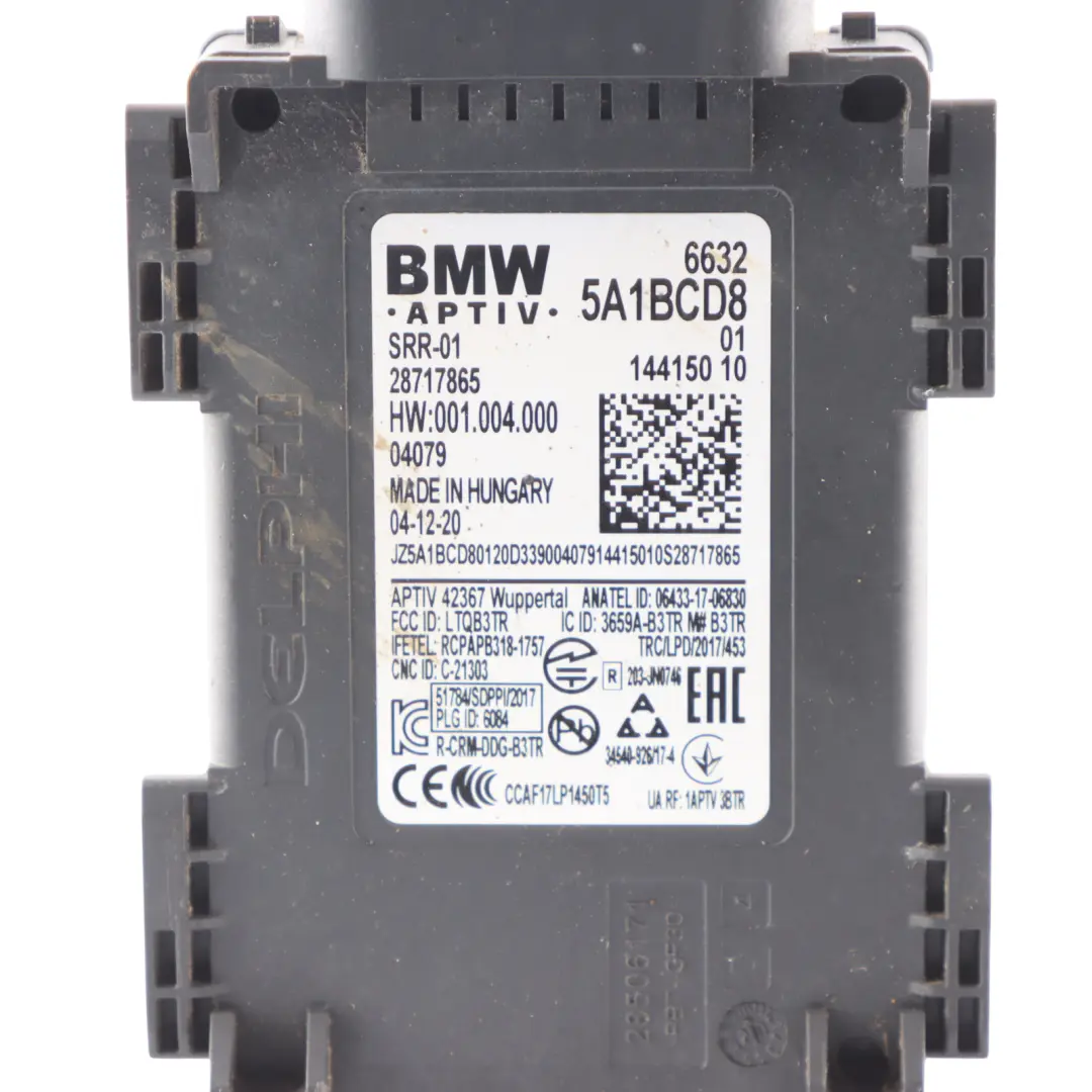  Blind Spot Sensor Module BMW G16 X4M F98 Distance Sensor Monitor Unit - SKU 5A1BCD8 - Part number 5A1BCD8