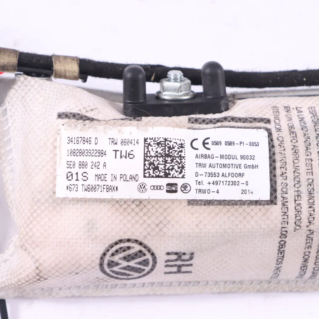 Front Seat Side Air Module Right O/S to Skoda Octavia 5E with Part number 5E0880242A Skoda Octavia 5E Front Seat Side Air Module Right O/S - SKU 5E0880242A - Part number 5E0880242A