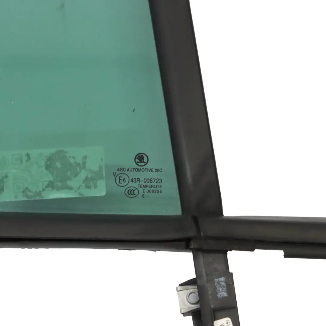 Skoda Octavia 5E Sedan Rear Door Window Glass Quarter AS3 Right O/S - SKU 5E5845214G - Part number 5E5845214G