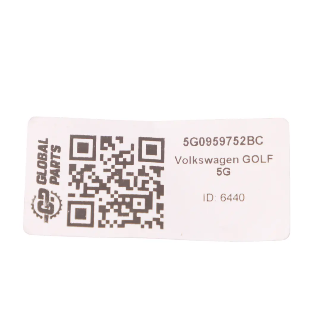 Volkswagen Golf 5G 434MHz Komfortzugang Funkfernbedienungs Schlüssel - SKU 5G0959752BC - Teilenummer 5G0959752BC