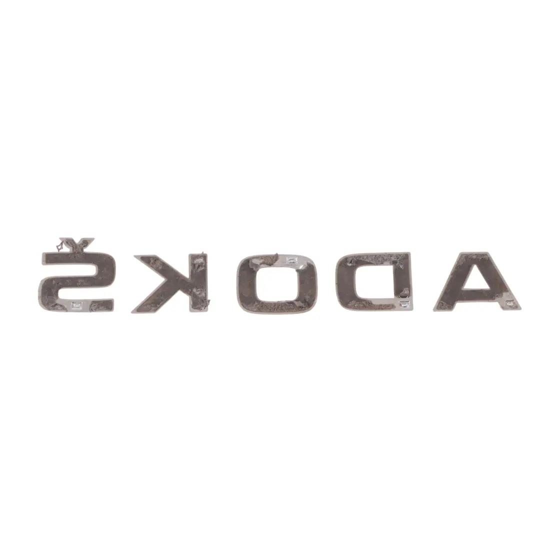 Trunk Tailgate Skoda Emblem Rear Boot Lid Logo Badge to Skoda Octavia 5E with Part number 5JA853687 Skoda Octavia 5E Trunk Tailgate Skoda Emblem Rear Boot Lid Logo Badge - SKU 5JA853687 - Part number 5JA853687