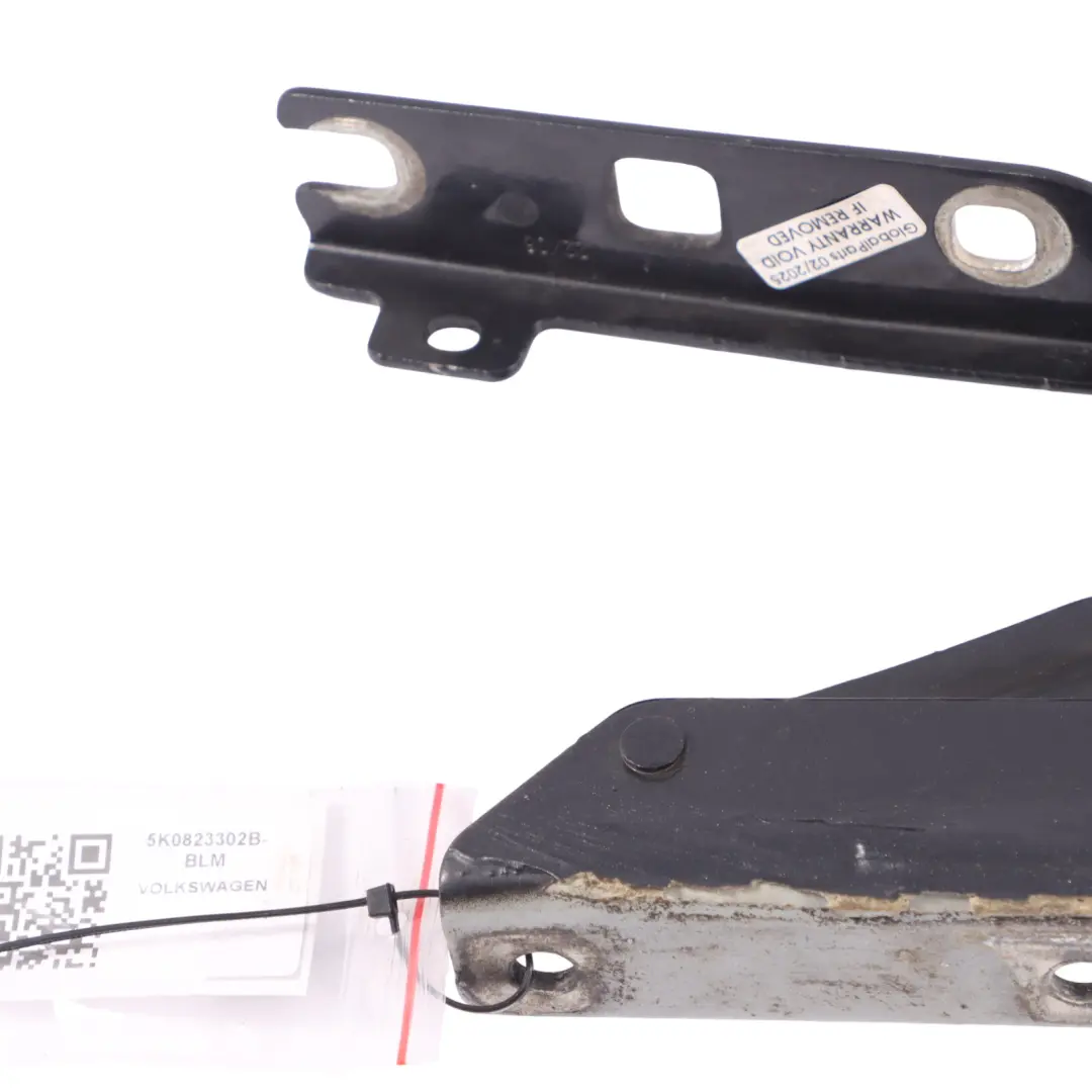 Volkswagen Golf MK6 Motor Hauben Scharnier Vorne Rechts Black Magic Pearl - C9Z - SKU 5K0823302B-BLM - Teilenummer 5K0823302B