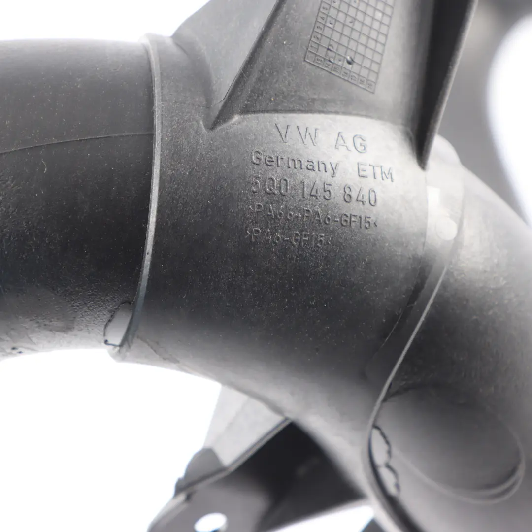 Hose Pipe Tube to Volkswagen VW Golf MK7 Audi A3 8V Turbo Intercooler Air with Part number 5Q0145840 Volkswagen VW Golf MK7 Audi A3 8V Turbo Intercooler Air Hose Pipe Tube - SKU 5Q0145840 - Part number 5Q0145840