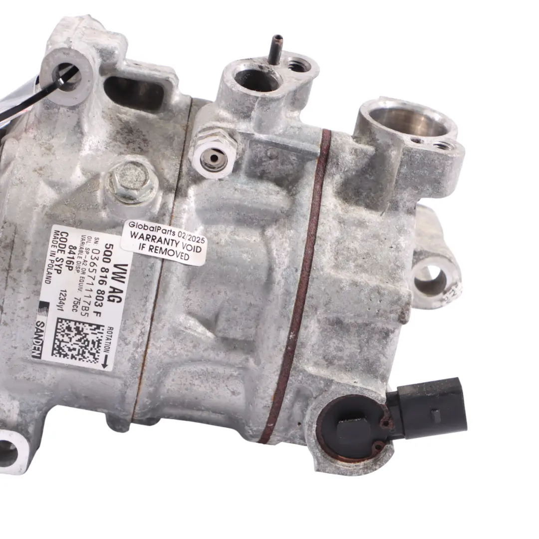 Conditioning Compressor A/C Pump 5Q0816803F to Volkswagen Audi Seat Skoda Air with Part number 5Q0816803D Volkswagen Audi Seat Skoda Air Conditioning Compressor A/C Pump 5Q0816803F - SKU 5Q0816803D - Part number 5Q0816803D