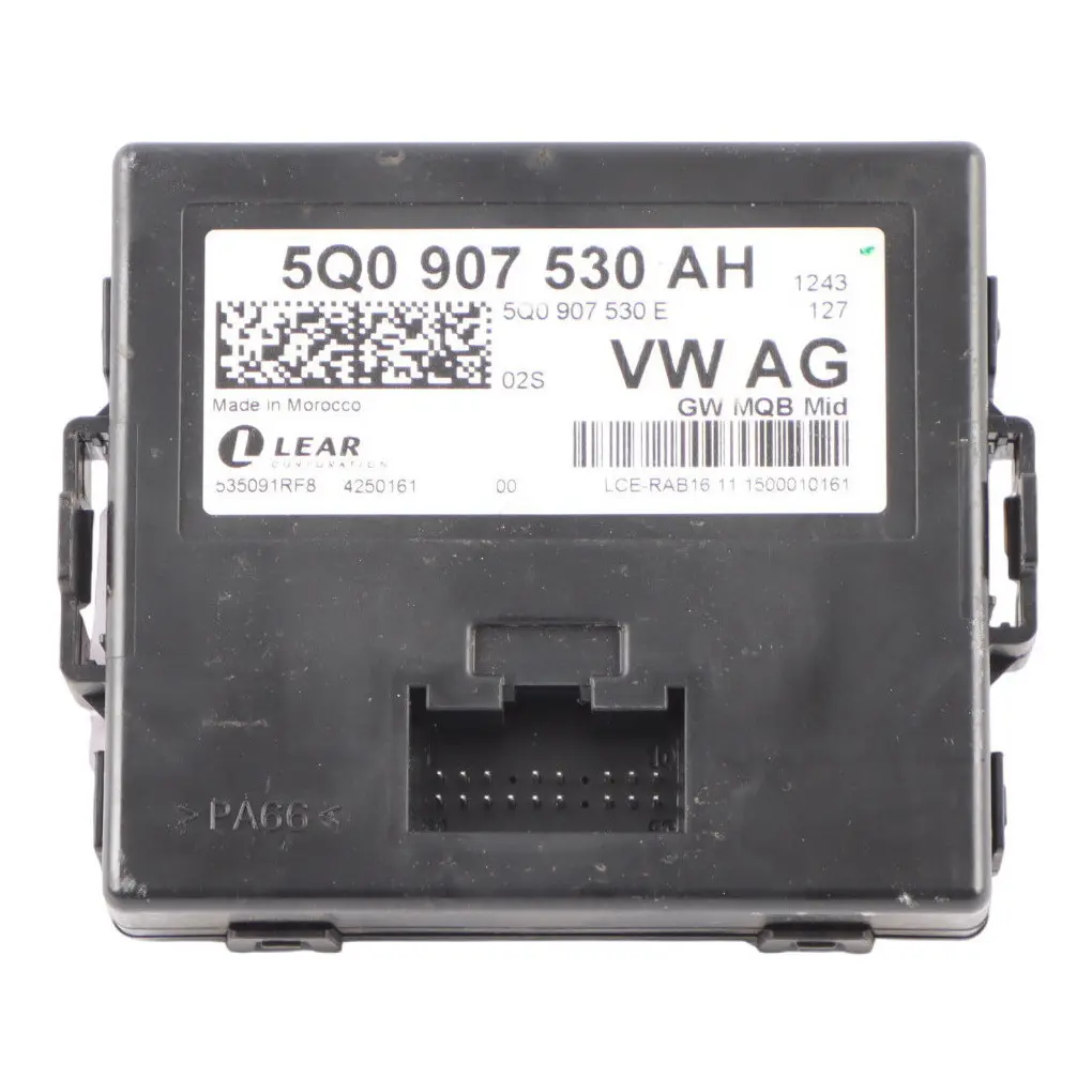 Gateway Steuergerät GW MQB Mid Unit ECU für Audi A3 S3 RS3 8V mit Teilenummer 5Q0907530AH Audi A3 S3 RS3 8V Gateway Steuergerät GW MQB Mid Unit ECU - SKU 5Q0907530AH - Teilenummer 5Q0907530AH