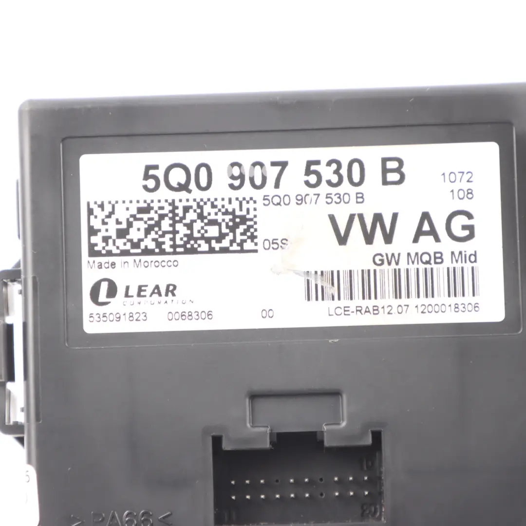 Central Gateway Control Unit Module Relay ECU to Audi A3 8V with Part number 5Q0907530B Audi A3 8V Central Gateway Control Unit Module Relay ECU - SKU 5Q0907530B - Part number 5Q0907530B